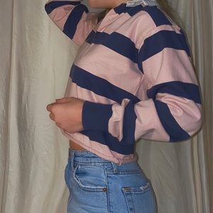 Abercrombie rugby striped shirt